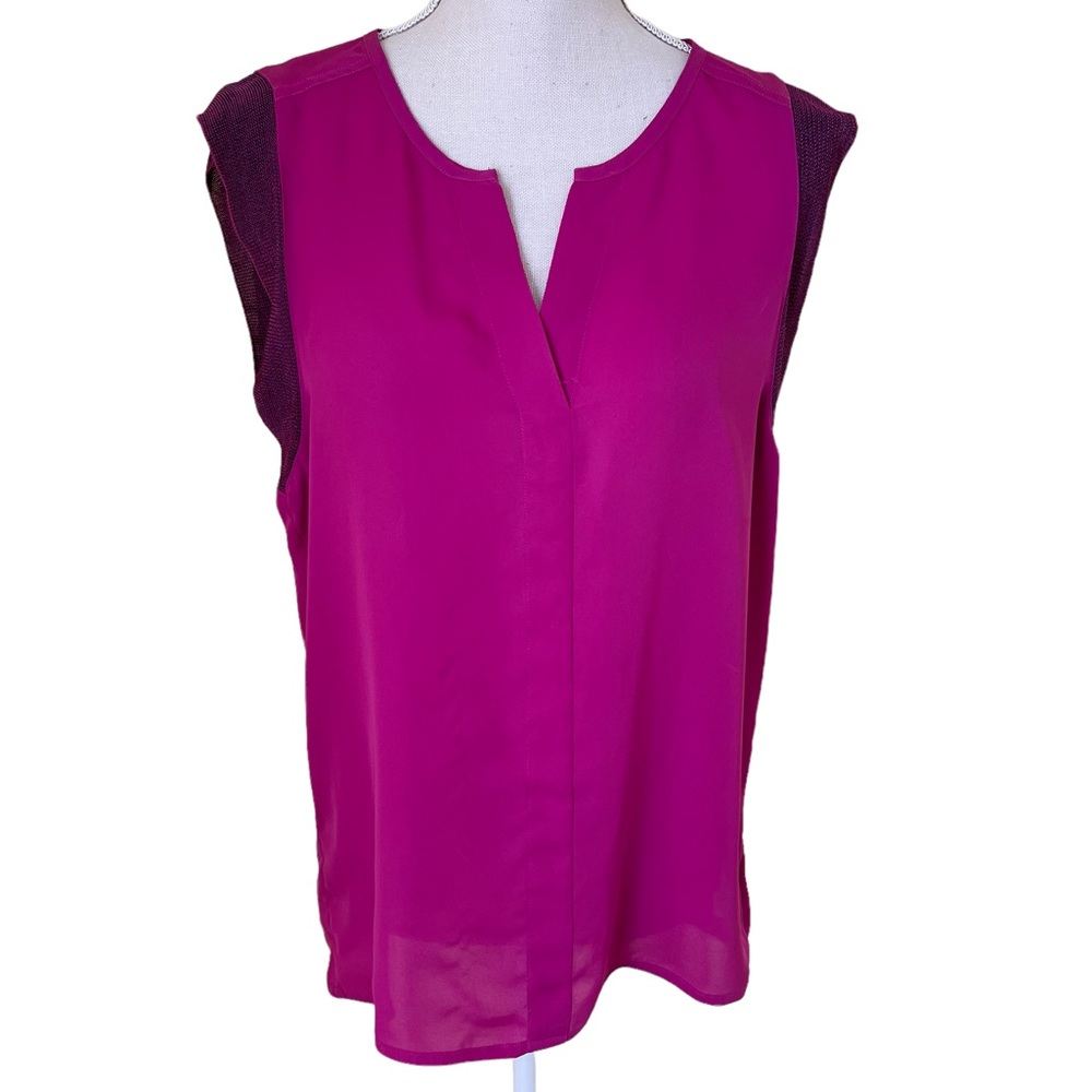 CAbi Fuchsia "Campo" Sleeveless Blouse #5033 XS